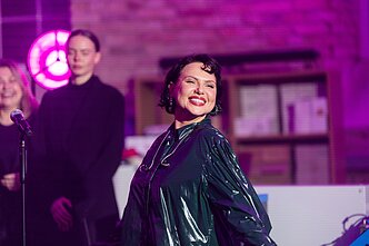 Jazzu plokštelių gamykloje surengto vakaro akimirka Jazzu plokštelių gamykloje surengto vakaro akimirka