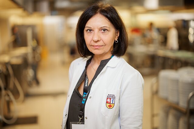Kauno klinikų maitinimo tarnybos vadovė Diana Sokolovienė Kauno klinikų maitinimo tarnybos vadovė Diana Sokolovienė