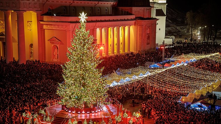 Labiausiai žavi natūralumas: gyventojai pasidalino nuomone apie Vilniaus Kalėdų eglę