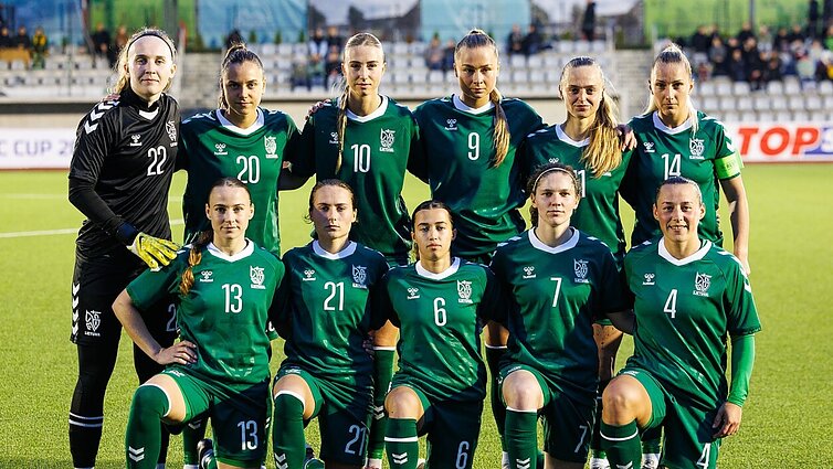 Lietuvos moterų futbolo rinktinės draugiškos rungtynės. Estija – Lietuva