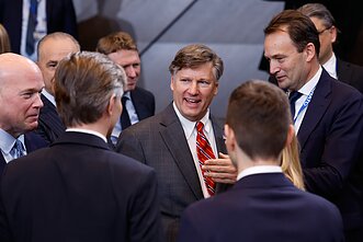 Lithuanian Foreign Minister Kęstutis Budrys and US Deputy Secretary of State Christopher Landau