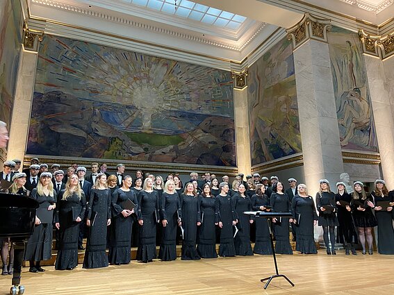 Kauno valstybinio choro koncerto Osle akimirka