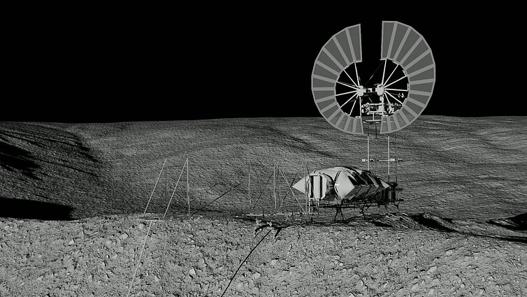 Mėnulio bazė krateryje