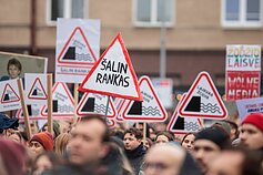 Protestas „Šalin rankas“