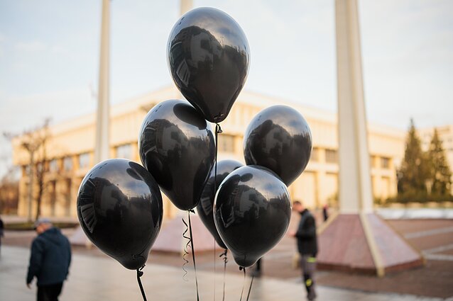 Carriers staged a protest on Gedimino Avenue