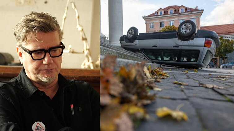 Dainius Liškevičius apie pargriautą automobilį Rotušėje: pradžioje nemačiau jokios prasmės