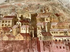 Jeruzalės miesto panoramos freska