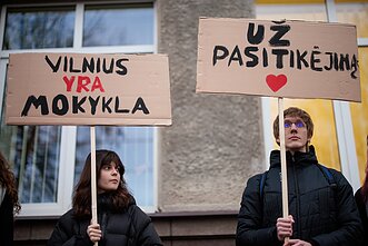 Užupio gimnazijoje vyksta pilietiškumo pamoka