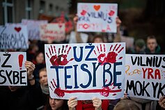 Užupio gimnazijoje vyksta pilietiškumo pamoka