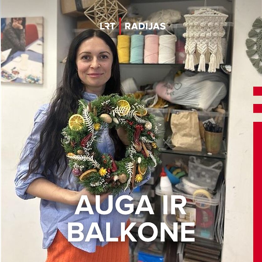 Rūtos Simanavičienės/LRT. nuotr., Floristinių ir kitų kūrybinių dirbtuvių vedėja, gėlių augintoja Dorota Skočik- Polikarpova.