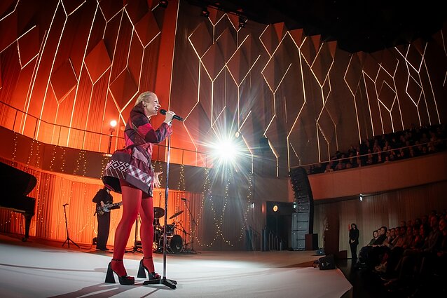 Ievos Narkutės koncerto akimirka