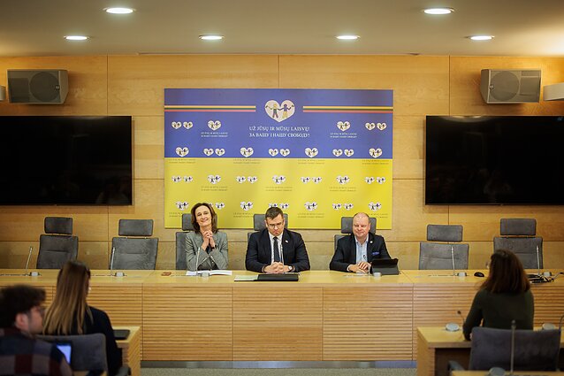 Viktorija Čmilytė-Nielsen, Laurynas Kasčiūnas, Saulius Skvernelis Viktorija Čmilytė-Nielsen, Laurynas Kasčiūnas, Saulius Skvernelis