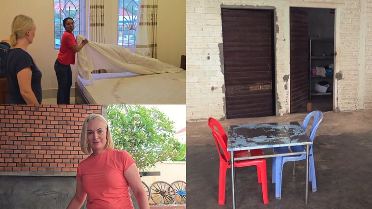 Kambodžos viešbutyje apsistoję Sutkai: virtuvės ten geriau nematyti