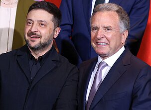 Volodymyras Zelenskis ir Steve`as Witkoffas