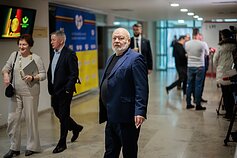 Seimo posėdis, kuriame priiminėjamos LRT įstatymo pataisos