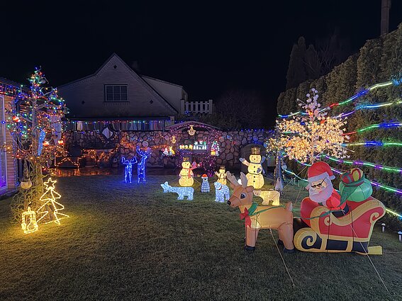 Elena and Virgilijus’ elaborately decorated home
