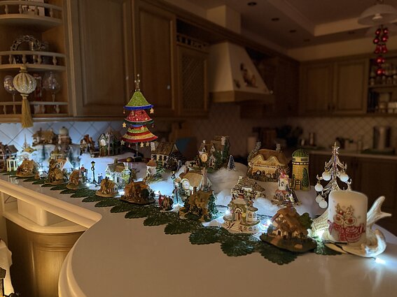 Elena and Virgilijus’ elaborately decorated home