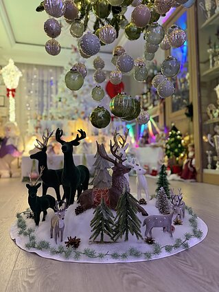 Elena and Virgilijus’ elaborately decorated home