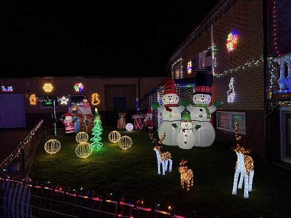 Elena and Virgilijus’ elaborately decorated home