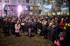 Protesto laužai prie Seimo: antroji diena