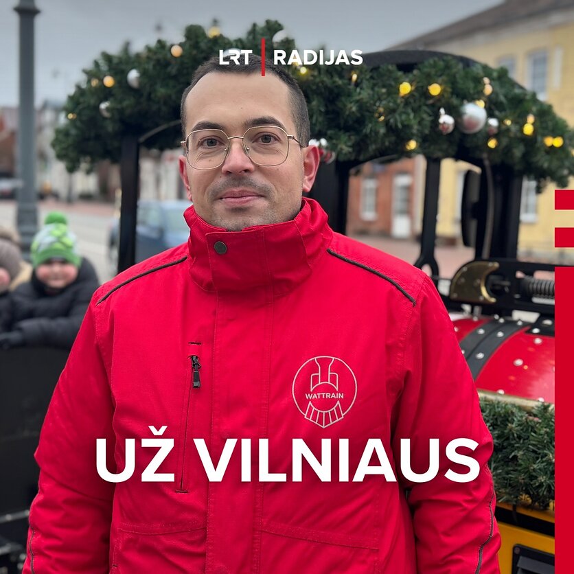 LRT nuotr., Kalėdinį traukinuką po Lietuvą vežiojantis Deividas: kai kurie vaikai tokio nėra matę