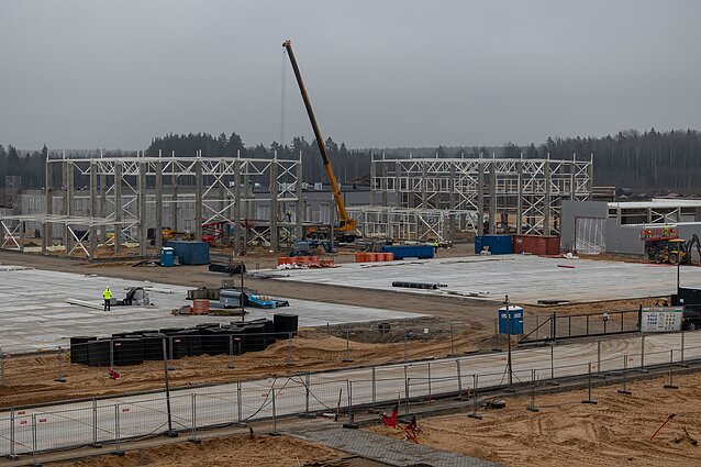 Construction work at the Rūdninkai military training area is progressing significantly faster than planned