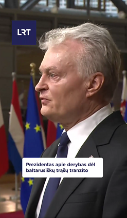 Prezidento komentaras apie derybas dėl baltarusiškų trąšų tranzito