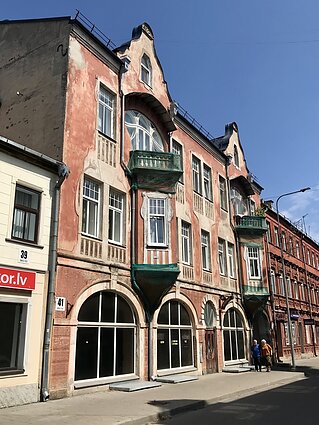 „Art nouveau“ stiliaus pastatas Daugpilyje