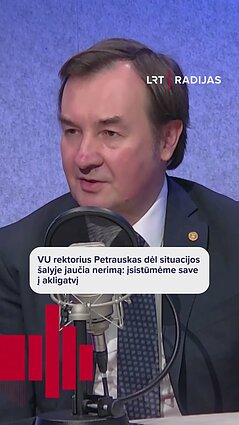 VU rektorius Petrauskas apie nerimą keliantį susipriešinimą visuomenėje