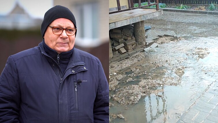 Už kanalizacijos veržimosi į kiemą stabdymą kaunietis dėkoja viešumui: „Kaip ranka nuėmė“