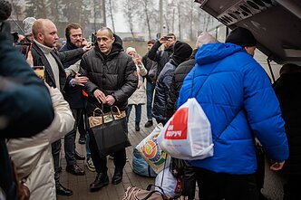 Released Belarusian political prisoners arrive in Lithuania, December 2025.