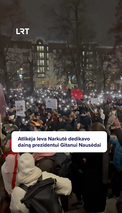 Atlikėja Ieva Narkutė dedikavo dainą prezidentui Gitanui Nausėdai