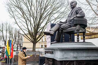 Monument to Petras Vileišis in Kaunas