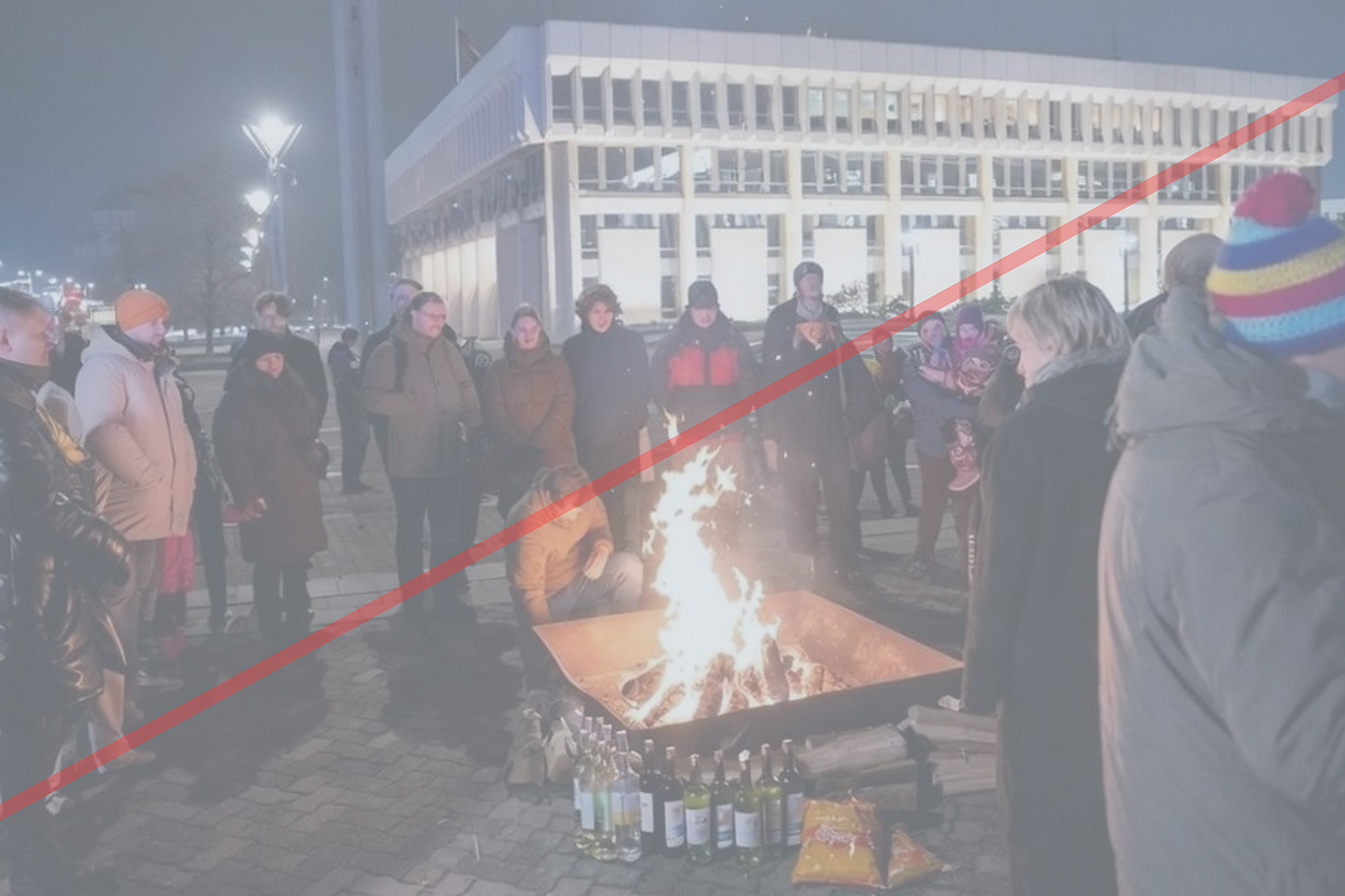 Plinta suklastota nuotrauka apie protestą prie Seimo Plinta suklastota nuotrauka apie protestą prie Seimo