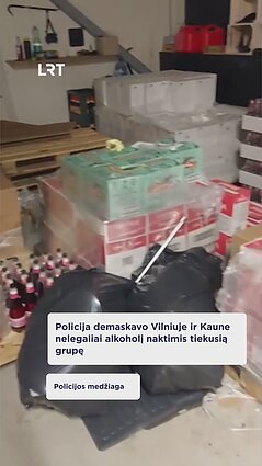 Policija demaskavo Vilniuje ir Kaune nelegaliai alkoholį naktimis tiekusią grupę