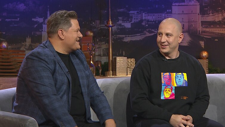 Spektaklį kartu kuriantys Repšys ir Vitulskis: tai draugų istorija, nors jame ir mušamės