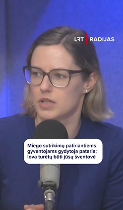 Gydytojos patarimas patiriantiems nemigos sutrikimus