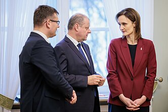 V. Čmilytė-Nielsen, S. Skvernelis ir L. Kasčiūnas