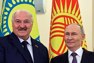 А. Лукашенко и В. Путин 