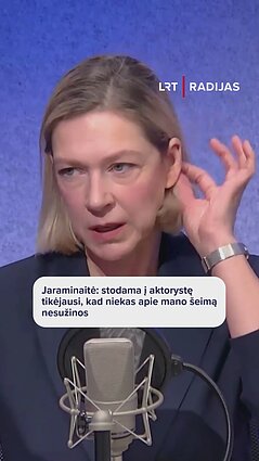 Jaraminaitė: stodama į aktorystę tikėjausi, kad niekas apie mano šeimą nesužinos
