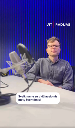 Laidų vedėjas Ignas Klėjus sveikina švenčių proga