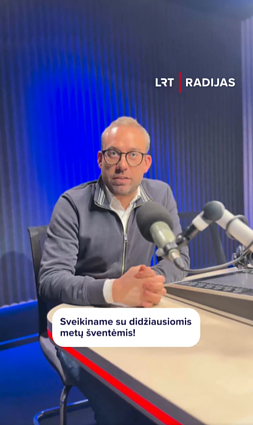 Laidų vedėjas Edvardas Kubilius sveikina švenčių proga