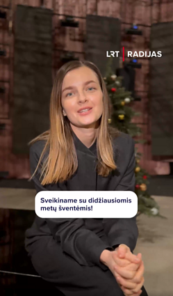 Laidų vedėja Gabrielė Martirosian sveikina švenčių proga