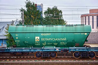 Транзит продукции предприятия «Беларуськалий»