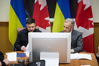 V. Zelenskis pasikalbėjo su Kanados ministru pirmininku M. Carney