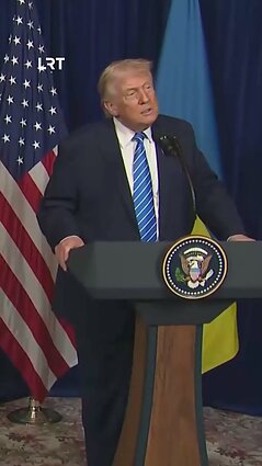 Zelenskio ir Trumpo susitikimas Floridoje.