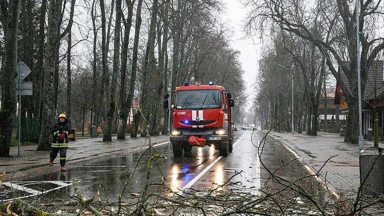 Sinoptikai įspėja: šiąnakt ir rytoj prognozuoja labai smarkų vėją, pataria saugoti turtą