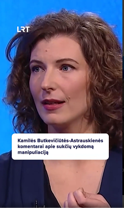 Kamilės Butkevičiūtės-Astrauskienės komentarai apie sukčių vykdomą manipuliaciją