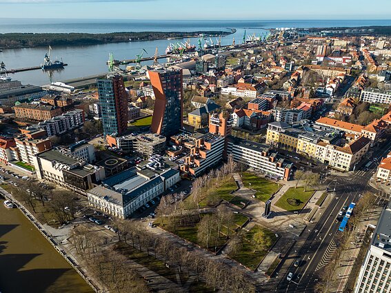 Atgimimo Square in Klaipėda before the reconstruction