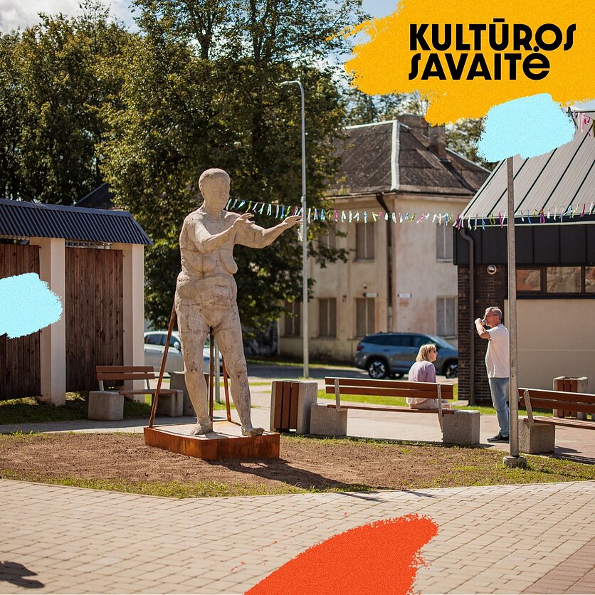 D. Umbraso / LRT nuotr., Mykolo Saukos skulptūra „Liudytoja“